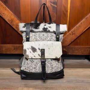 Myra Bag Le Medallion Rider Backpack in Black NWT